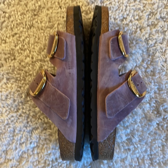 BIG BUCKLE BIRKENSTOCK ARIZONA LAVENDER BLUSH GOLD OILED LEATHER BRAND NEW 39/8 - Picture 6 of 11